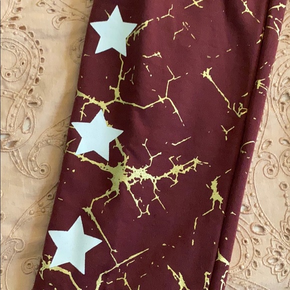 Burgundy and gold cool rapper 😎 joggers - Picture 3 of 5